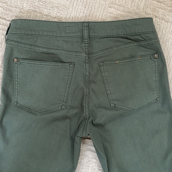 Anthropologie Pilcro and the Letterpress Stet cropped pants green Size 27 - Picture 8 of 16